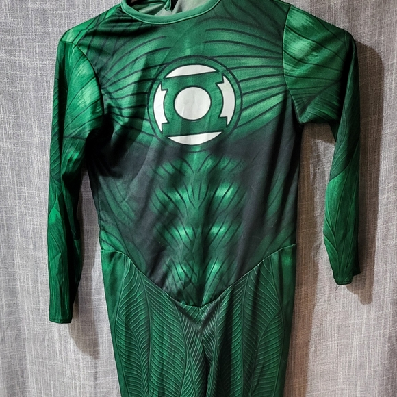 🎃GREEN LANTERN 2012 LICENSED HAL JORDAN like new CHILD COSTUME Medium 8/10 - Picture 12 of 15